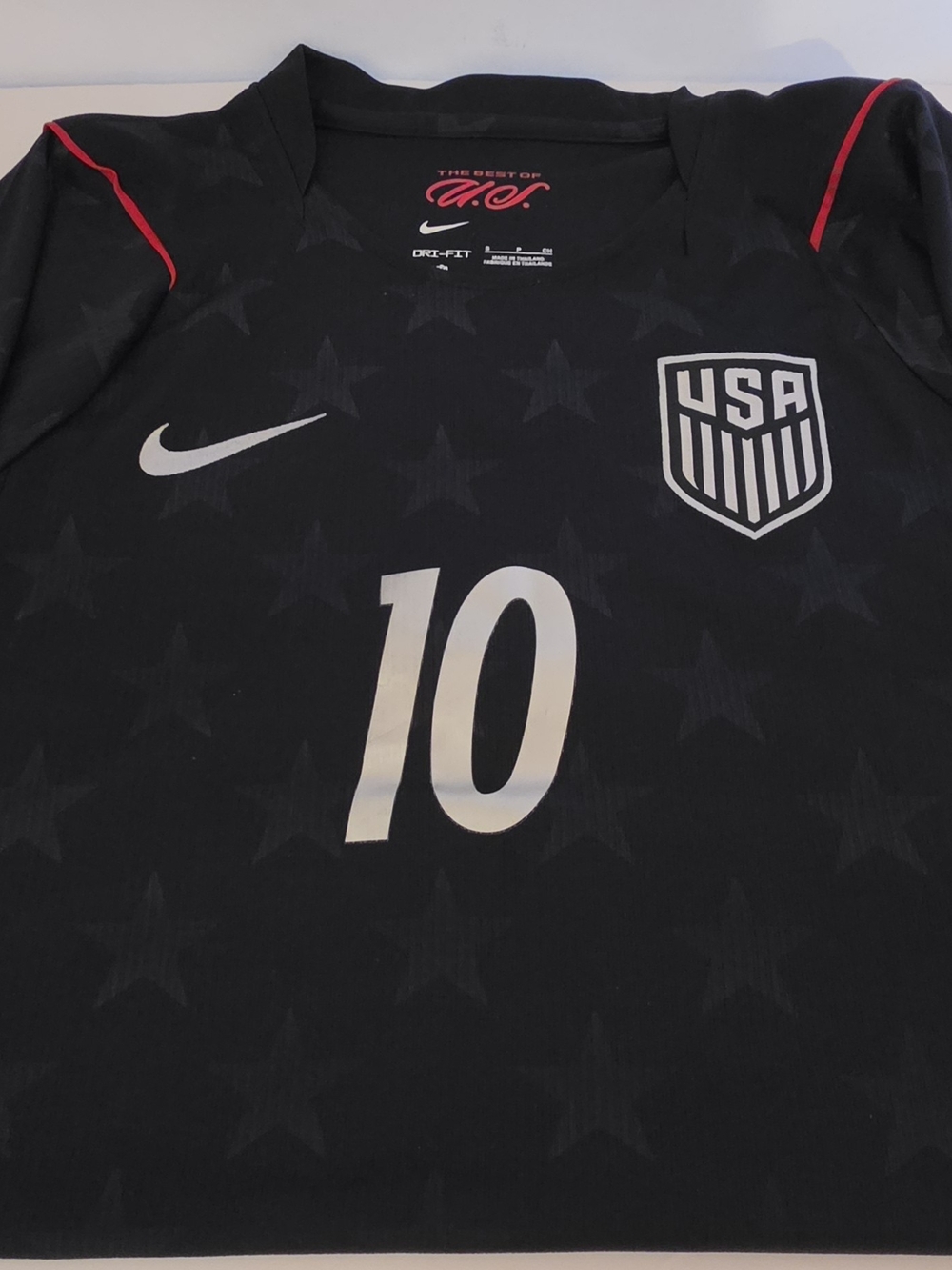 Nike USA Men's National Team Soccer Jersey, Christian Pulisic #10, Away, S, Navy
